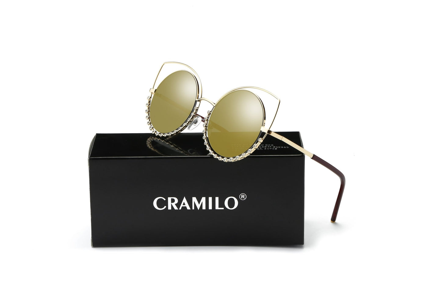Holland - Women's Unique Cut-Out Design Pearl-Studded Sunglasses by Cramilo Eyewear - Women - Accessories - Sunglasses - Benn~Burry