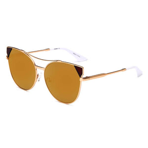Aspen - Women's Elegant Metal Frame Mirrored Sunglasses by Cramilo Eyewear