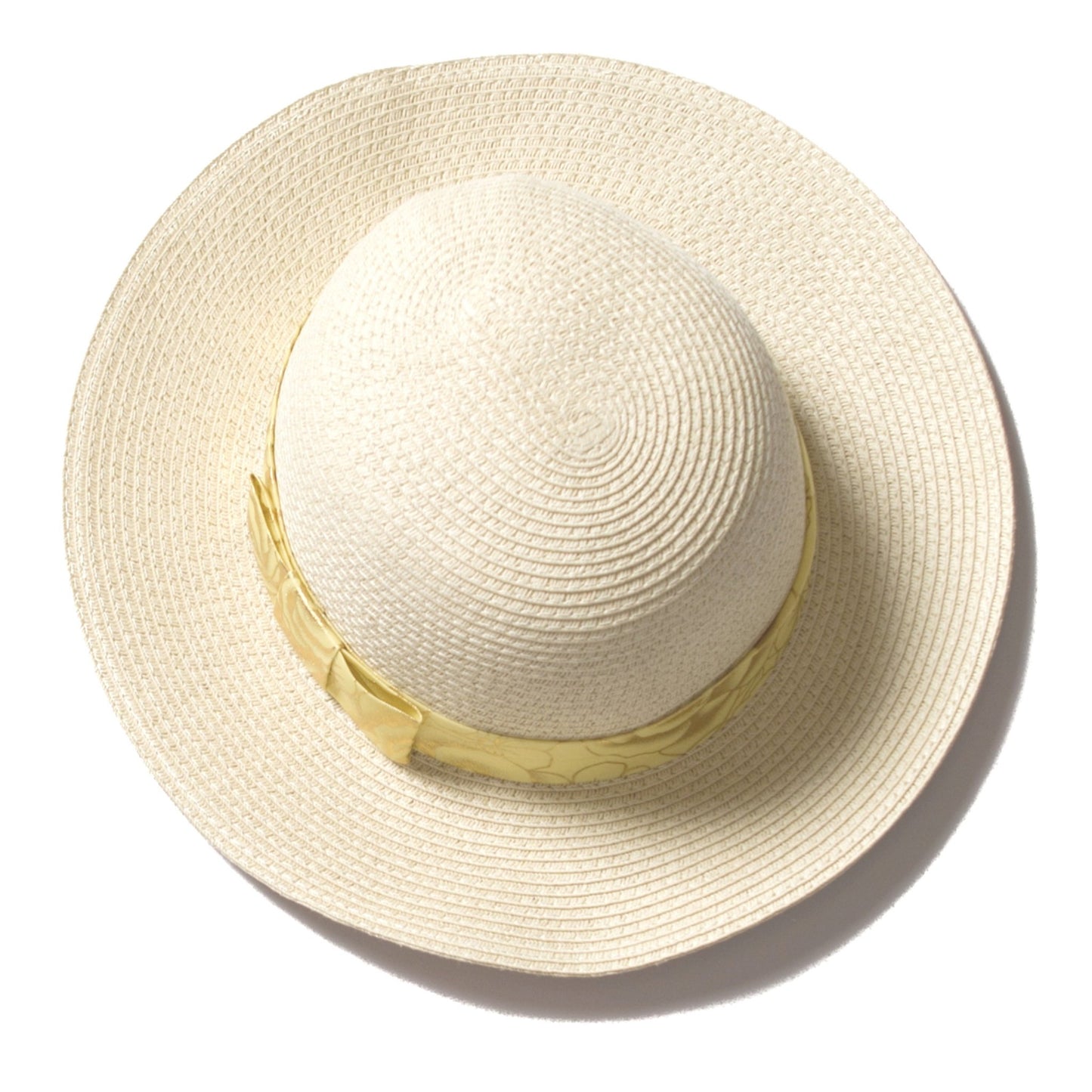 Beach Glam Natural Straw Hat With Gold Ribbon - Women - Accessories - Hats - Sun & Rain - Benn~Burry