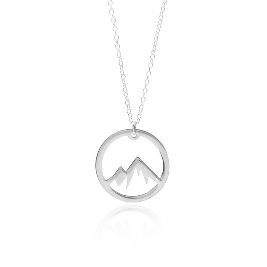 Circle Mountain Sterling Silver Adventure Necklace - Women - Accessories - Jewelry - Necklaces - Pendants - Benn~Burry
