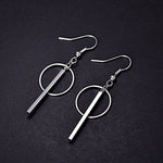 Delicate Sterling Silver Linked Bar & Hoop Earrings - Benn~Burry
