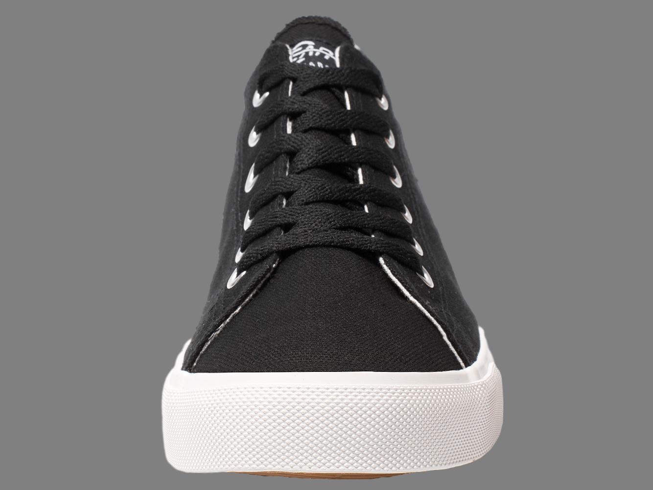 Fear0 NJ Unisex Simple Black/White Canvas Loafer Sneakers - Benn~Burry