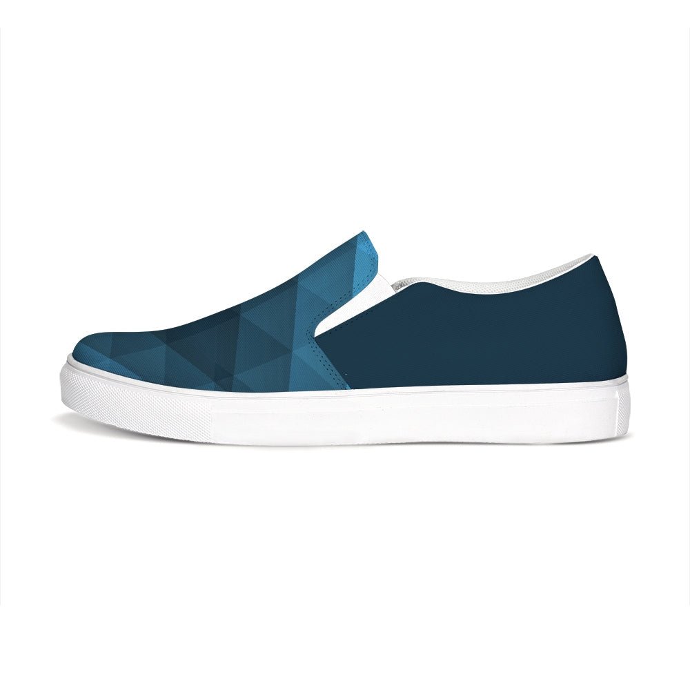 Find-Your-Coast Men's Blue Venturer Casual Canvas Slip-On Shoes - Benn~Burry