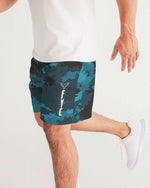 Find-Your-Coast Men's Coast Camo Ocean Lightweight Windbreaker Jogger Shorts