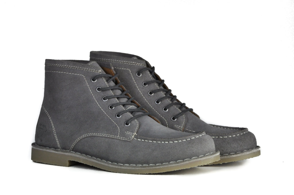 Hound & Hammer The Cooper | Grey Suede Ankle Boots for Men