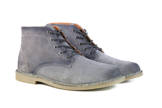 Hound & Hammer The Grover | Men's Burnished Grey Suede Ankle Boots - Men - Footwear - Boots - Ankle Boots - Benn~Burry