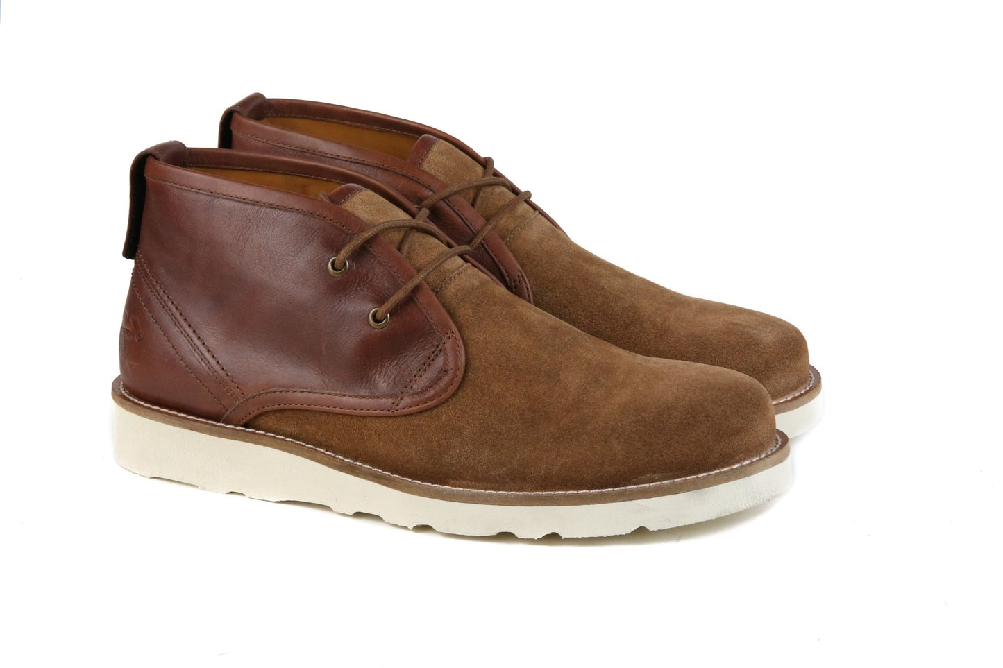 Hound & Hammer "The Nolan" Cognac Leather & Suede Boots - Men - Footwear - Boots - Ankle Boots - Benn~Burry