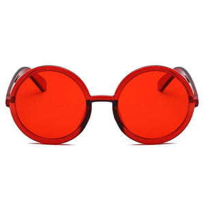 Indiana - Women's Oversize Round Fashion Sunglasses by Cramilo Eyewear