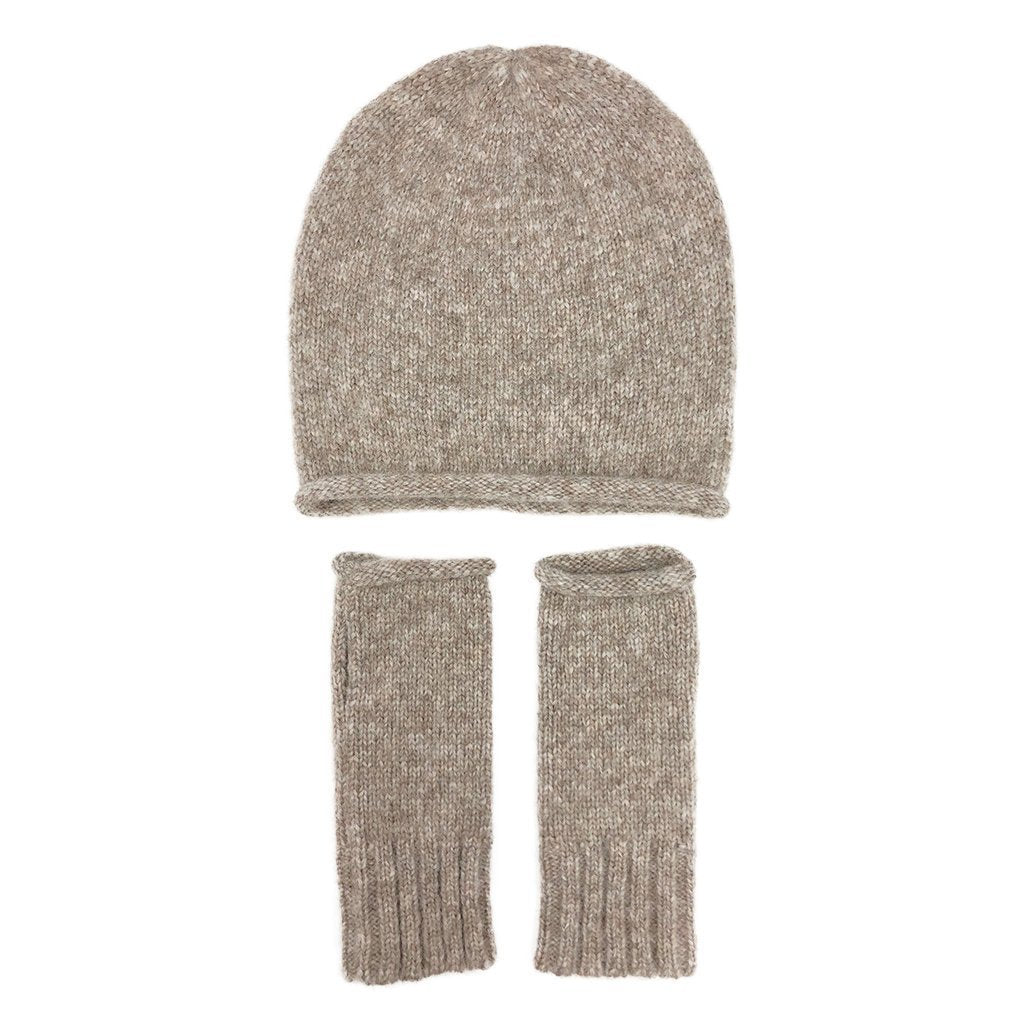 Ladies Beige Essential Knit Alpaca Gloves - Women - Accessories - Outerwear - Gloves - Benn~Burry