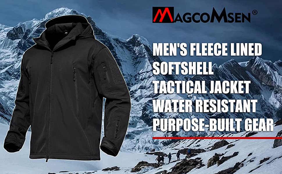 MAGCOMSEN Men's Softshell Waterpoof Tactical Jacket - Men - Apparel - Outerwear - Jackets - Benn~Burry