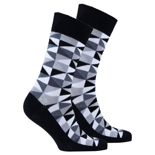 Men's Black Triangle Socks - Men - Footwear - Socks - Benn~Burry