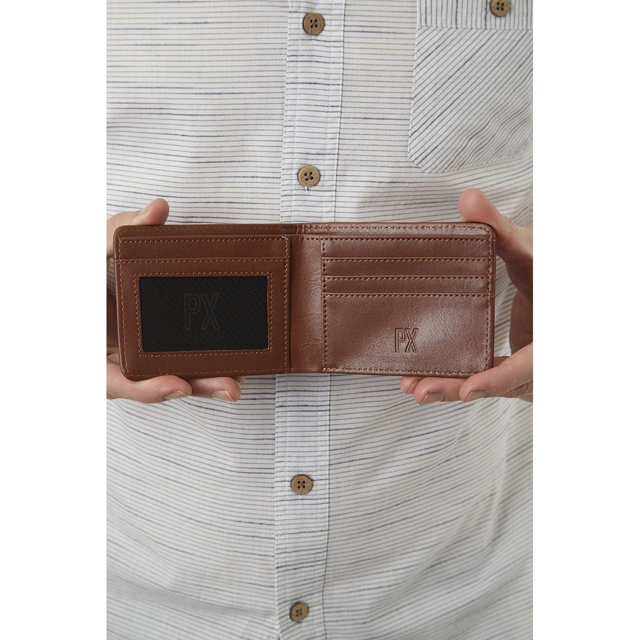 PX Clothing Men's Evan Vegan Leather Bi-Fold Wallet - Men - Accessories - Wallets - Benn~Burry