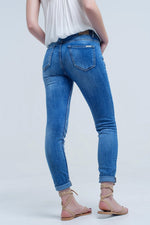 Women's Basic Jeans Pants with Functional Pockets