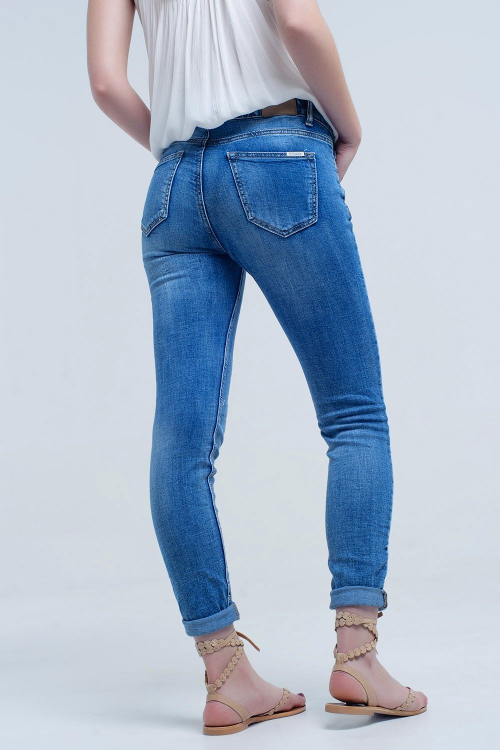 Women's Basic Jeans Pants with Functional Pockets - Women - Apparel - Pants - Jeans - Benn~Burry