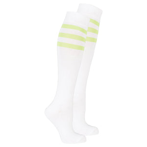 Women's Green Stripe Knee High Socks - Benn~Burry