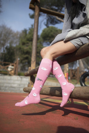 Women's Lamb Knee High Socks - Benn~Burry