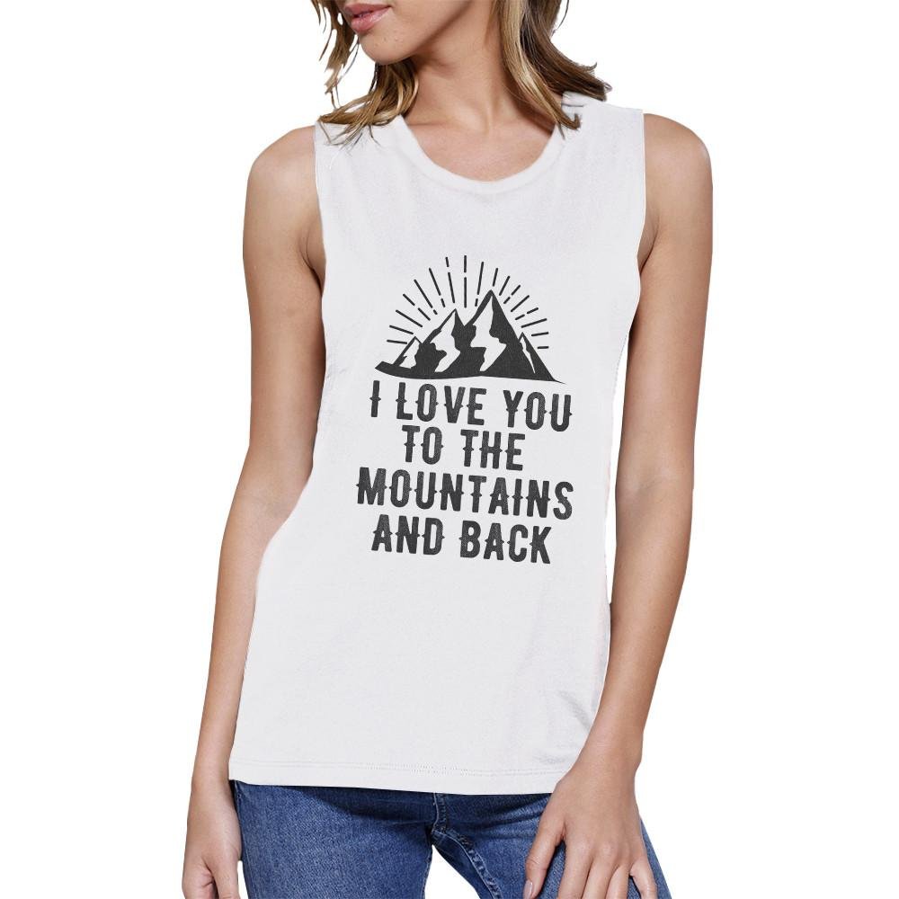 Women's Mountains and Back White Tank Top by TSF Design - Women - Apparel - Activewear - Tops - Benn~Burry