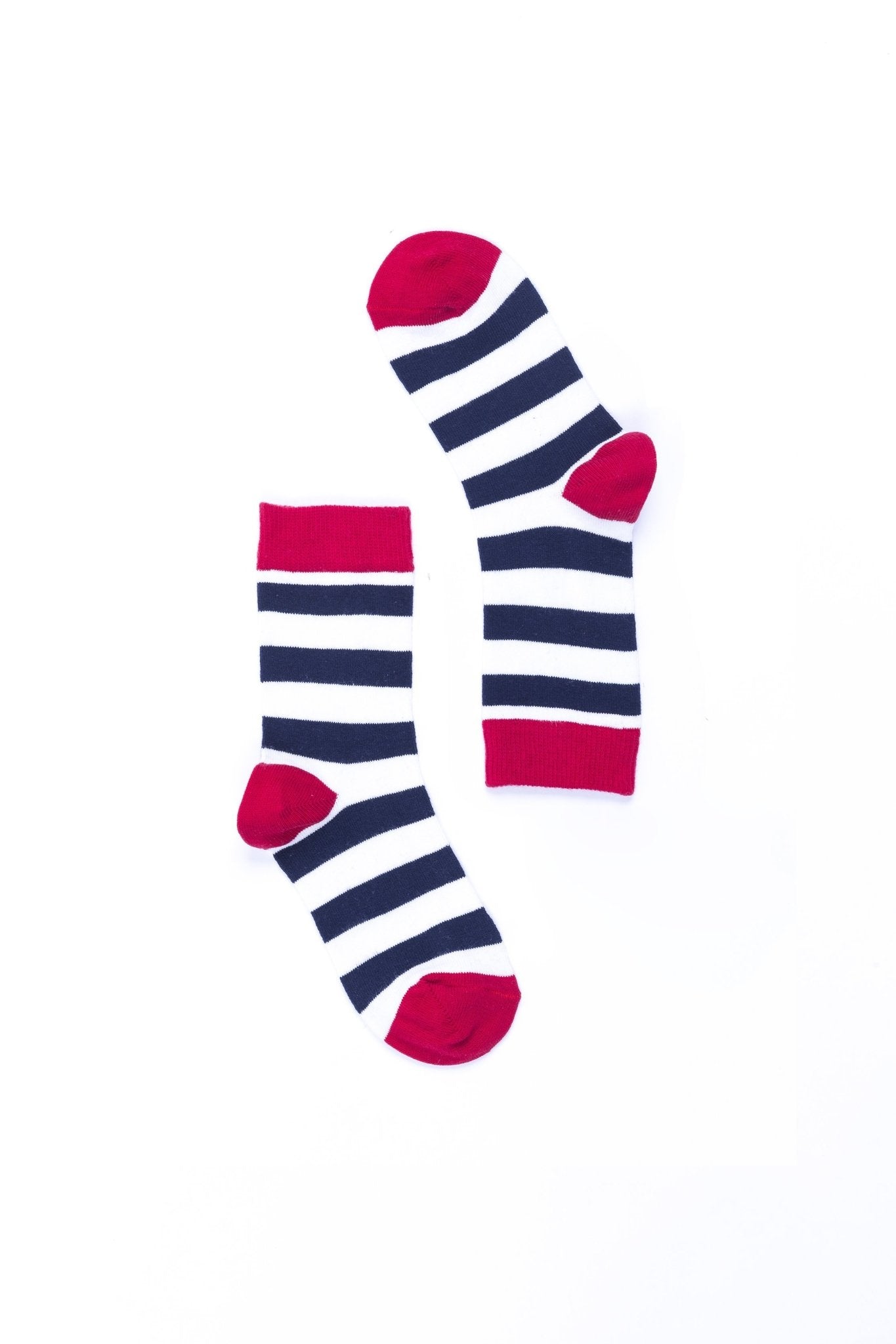 Women's Navy-White Stripes Socks - Women - Footwear - Socks - Benn~Burry