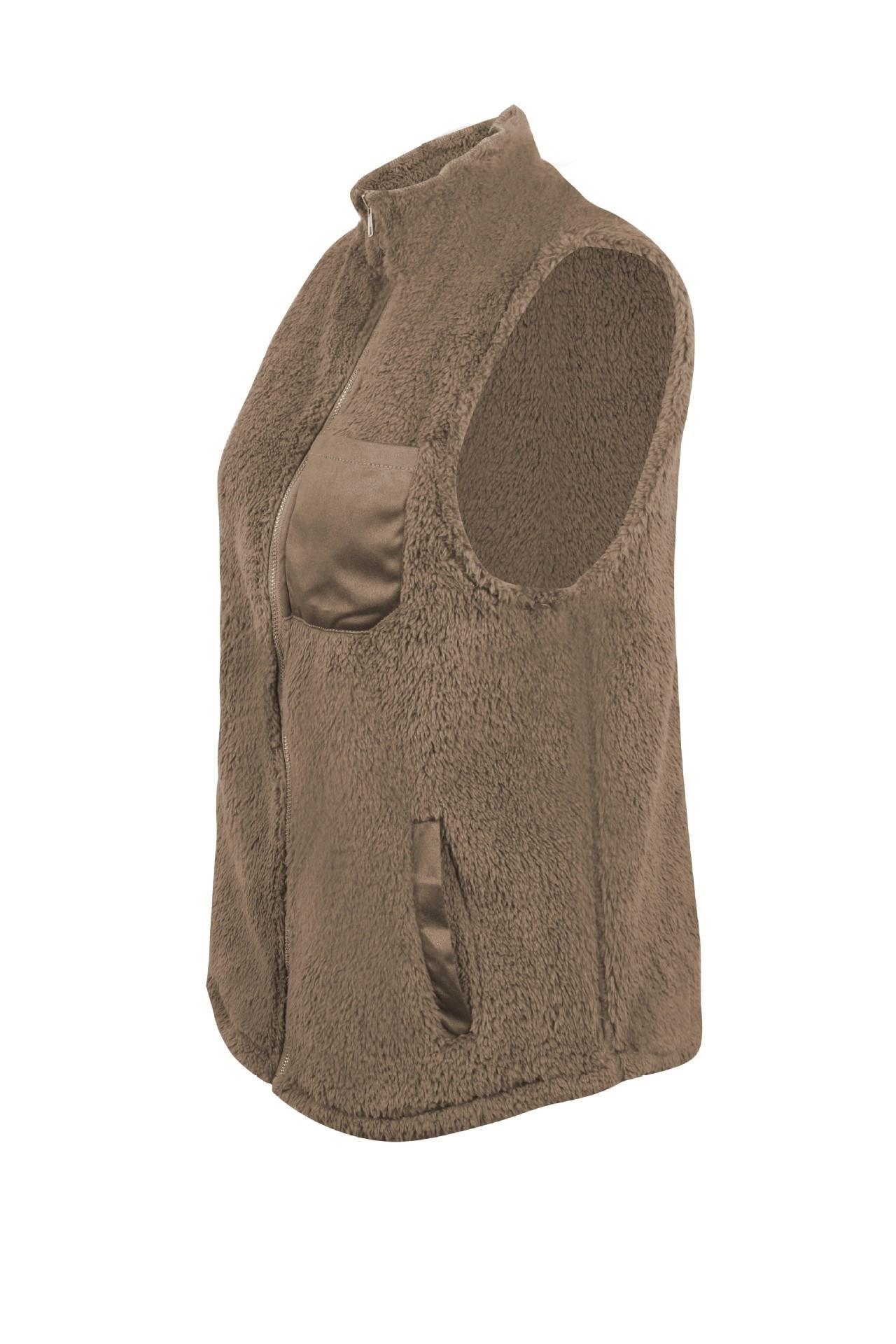 Women's Warm, Plush & Fluffy Fleece Sherpa Vest - Women - Apparel - Outerwear - Vests - clearance - Benn~Burry