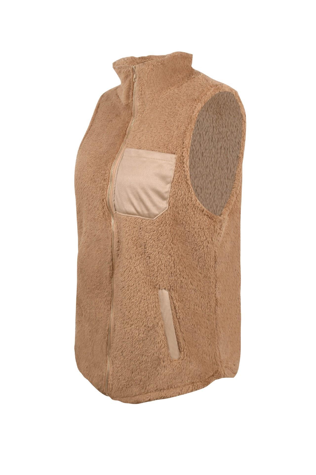 Women's Warm, Plush & Fluffy Fleece Sherpa Vest - Women - Apparel - Outerwear - Vests - clearance - Benn~Burry