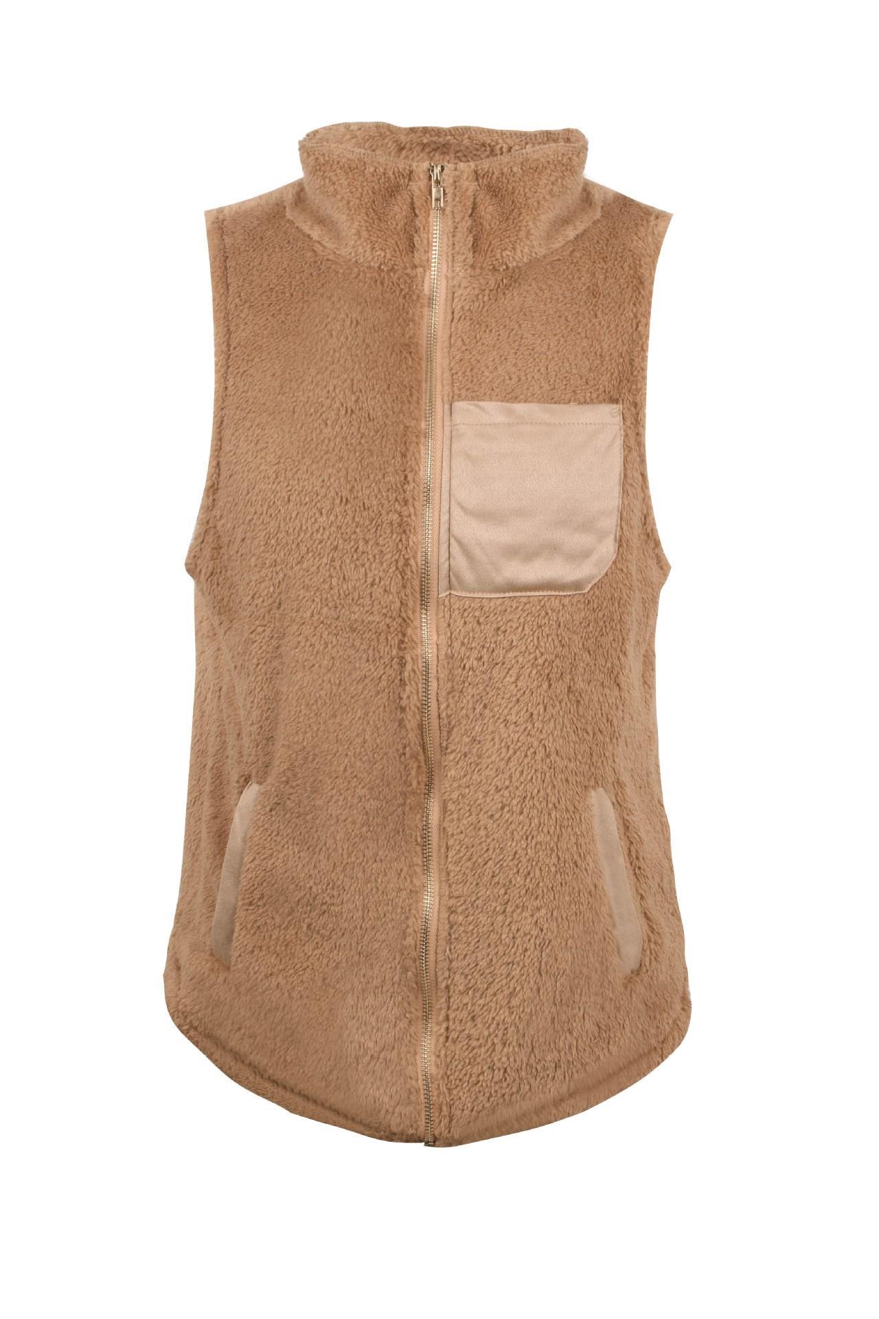 Women's Warm, Plush & Fluffy Fleece Sherpa Vest - Women - Apparel - Outerwear - Vests - clearance - Benn~Burry
